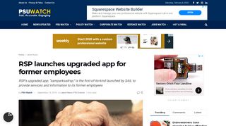 
                            7. RSP launches upgraded app for former employees - PSU Watch - Sampark Sail Rsp Login