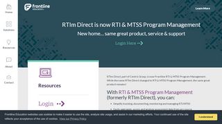 
RTI & MTSS Management Software - RTIm Direct Login ...  
