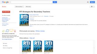
                            8. RTI Strategies for Secondary Teachers - Thinkgate Net Portal