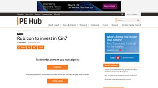 
                            9. Rubicon to invest in Cin7 | PE Hub - Cin7 Pos Portal