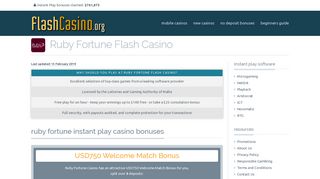 
                            5. Ruby Fortune Flash Casino - Flash Casinos - Ruby Fortune Casino Portal