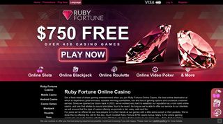 
                            2. Ruby Fortune Online Casino – $750 registration bonus! - Ruby Fortune Casino Portal