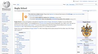 
                            5. Rugby School - Wikipedia - Rugby School Parent Portal