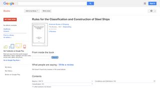 
                            9. Rules for the Classification and Construction of Steel Ships - Hatch End 11 Plus Portal