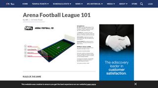 
                            5. Rules of the Game - Arena Football League - Arena Football Sign Up