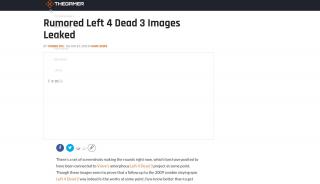 Rumored Left 4 Dead 3 Images Leaked | TheGamer - Portal 3 Leak
