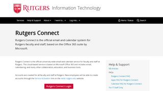 
                            1. Rutgers Connect - Rutgers Connect - Rutgers IT - Rutgers Connect Email Portal