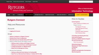 
                            3. Rutgers Connect - SAS - Rutgers Connect Email Portal