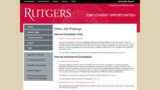 
                            1. Rutgers University Employment Opportunities - Jobs at Rutgers - Rutgers Employment Portal