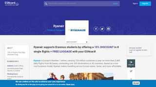 
                            8. Ryanair | ESNcard - Myryanair Portal