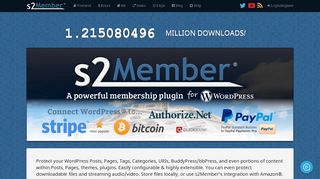 s2Member® | A powerful (free) membership plugin for ... - S2member Portal
