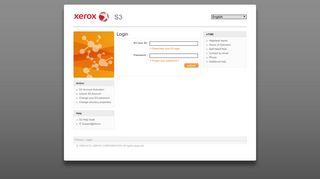 
S3 Application Login Request - Xerox - S3

