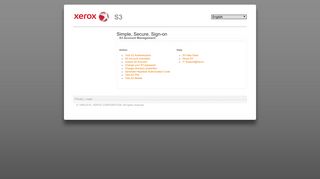 
S3 - Simple, Secure, Sign-on - Xerox
