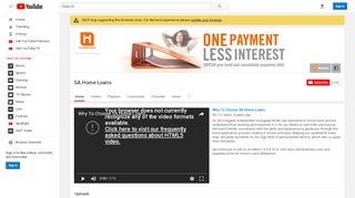 SA Home Loans - YouTube - Sa Home Loans Client Portal