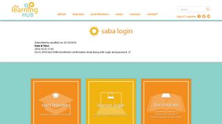Saba Login | learninghub - Saba Cloud Portal