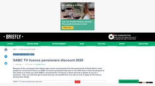 SABC TV Licence Pensioners Discount 2019 - 2020▷ Briefly SA - Sabc Tv Licence Portal