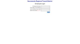
                            3. Sacramento Regional Transit District Employee Login Employee ... - Sacramento Regional Transit Employee Portal