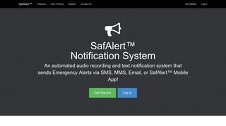 
                            2. SafAlert™ Notification System - Safalert Portal