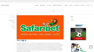 Safaribet betting site  KenyanBets