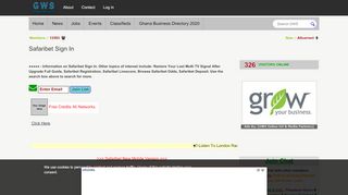 
Safaribet Sign In - GWS Online GH
