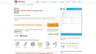 
                            8. Safe Shop Login - Fill Online, Printable, Fillable, Blank | PDFfiller - Safe Shop Portal App