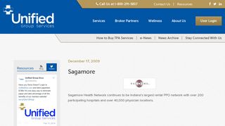 
                            8. Sagamore - Unified Group Services - Sagamore Provider Portal