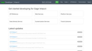 
                            5. Sage Intacct Developer - Sage Developer Portal