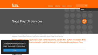 
                            3. Sage Payroll Services | Fiserv - Fiserv Employee Login