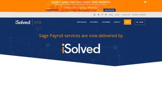 
Sage Payroll Transition | iSolved HCM  
