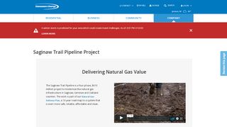 Saginaw Trail Pipeline Project | Consumers Energy - Dodge Pipeline Portal
