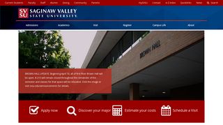 
                            1. Saginaw Valley State University: Homepage - Svsu Student Portal