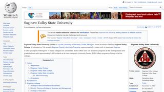 
                            6. Saginaw Valley State University - Wikipedia - Svsu Student Portal