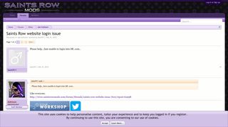 
                            5. Saints Row website login issue | Saints Row Mods - Can T Portal To Saints Row Website