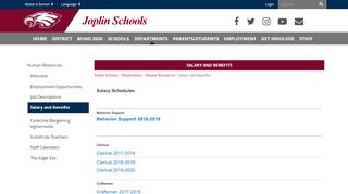 
                            5. Salary and Benefits - Joplin Schools - Joplin Schools Employee Portal
