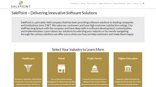 
                            2. SalePoint | Innovative Software Solutions for your Enterprise - Salespoint Login