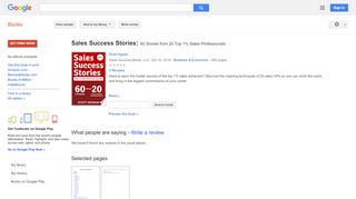 
                            8. Sales Success Stories: 60 Stories from 20 Top 1% Sales ... - My Cintas Remote Portal