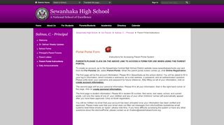 
                            3. Salinas, C. - Principal / Parent Portal Instructions - Sewanhaka Central ... - Sewanhaka School District Parent Portal