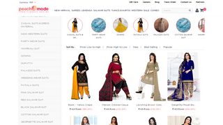 Salwar Suits - Buy Latest Designer Salwar Suits ... - Peachmode - Www Peachmode Com Portal
