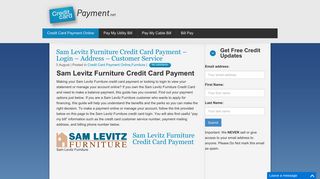 
                            5. Sam Levitz Furniture Credit Card Payment - Login - Address ... - Sam Levitz Synchrony Login