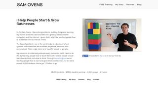 Sam Ovens - Entrepreneur and Millionaire Consultant - Consulting Com Portal Sam Ovens