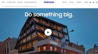 
                            5. Samsung Careers: Find & Search Job Openings | Samsung US - Tvs Careers Portal