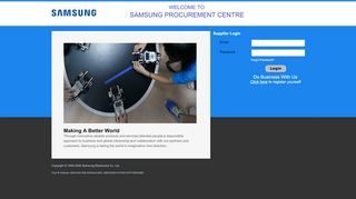 
                            4. Samsung - Login - Samsung Vendor Portal
