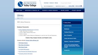 
                            8. San Bernardino Valley College LIbrary - San Bernardino Valley College Portal