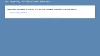 
                            1. Santa Rosa County School District Student/Parent Portal - Navarre High School Grade Portal