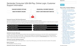 
                            6. Santander Consumer USA Bill Pay, Online Login, Customer ... - Https Myaccount Santanderconsumerusa Com Home Portal