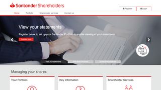 
                            1. Santander Nominee Service - Equiniti Shareview - Santander Share Account Portal