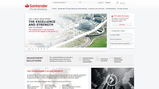 
                            3. Santander Private Banking - Santander Offshore Portal