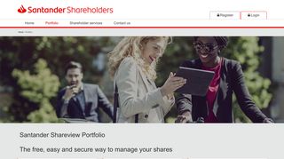 
                            8. Santander Shareview Portfolio - Equiniti Shareview - Santander Share Account Portal