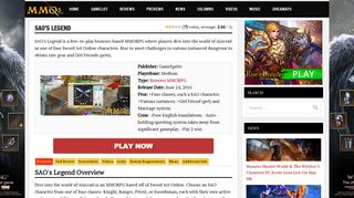
                            3. SAO's Legend Game Review - MMOs.com - Sao Legend Sign Up