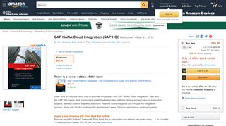 
SAP HANA Cloud Integration (SAP HCI ... - Amazon.com  
